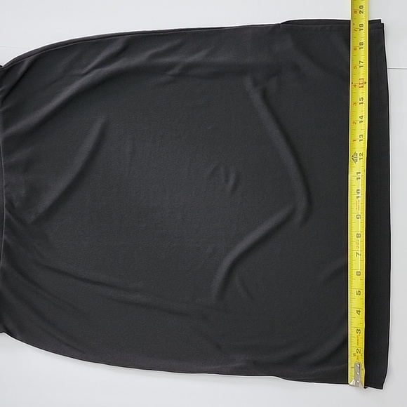 Banana Republic Black Knee-Length  Lightweight Stretch Side Slits Skirt Sz Small - Picture 8 of 10